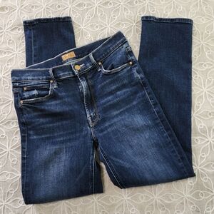 Mother The Mid Rise Dazzler Ankle Jean Size 28